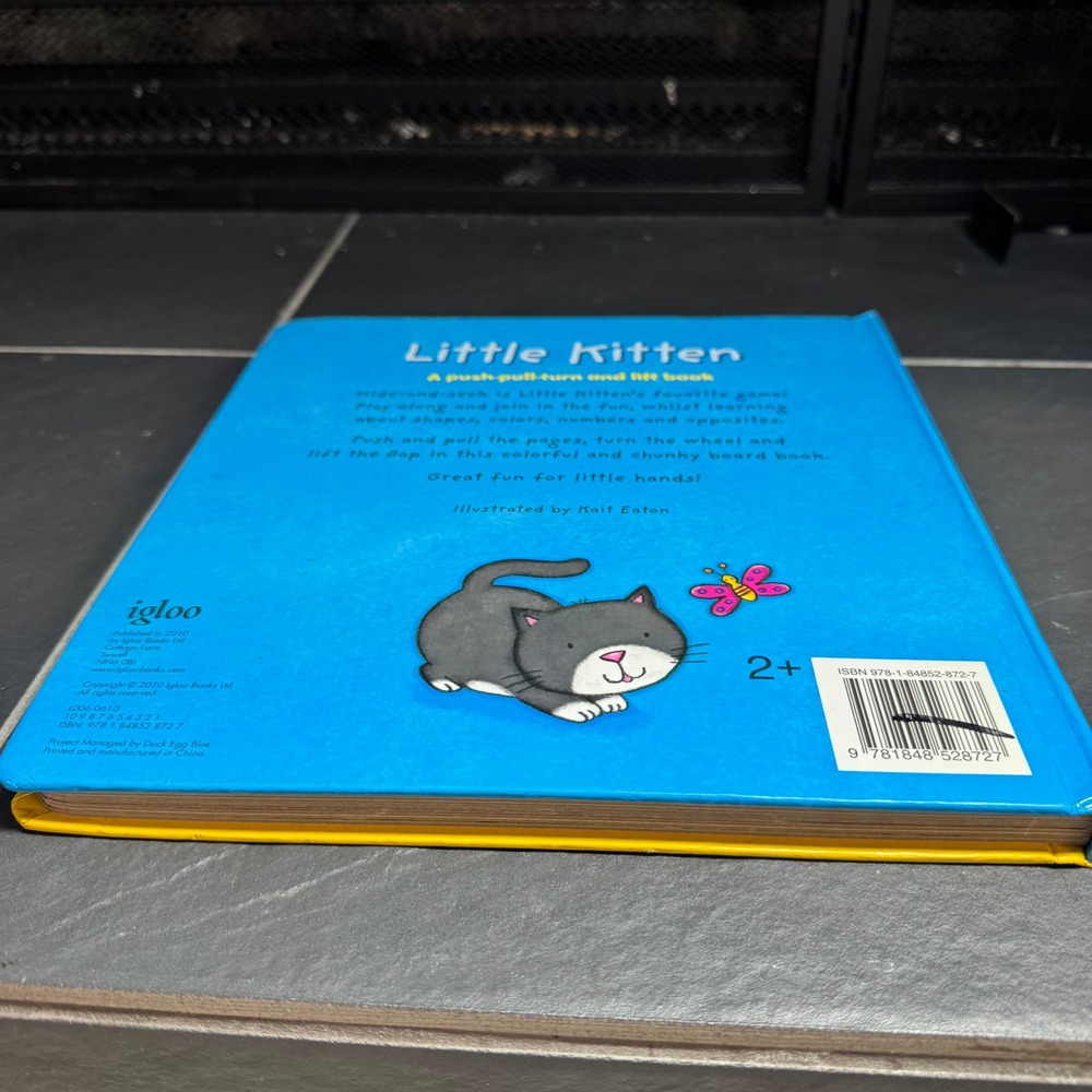 Rare Little Kitten Igloo Books Board Book Push Pull Turn Lift Kait Eaton Animal - Picture 2 of 7